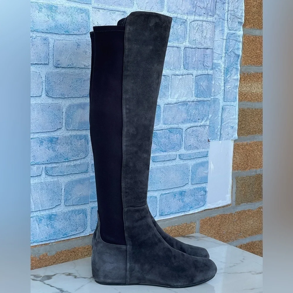 STUART WEITZMAN LANDER OTK WEDGE BOOTS 8.5 M